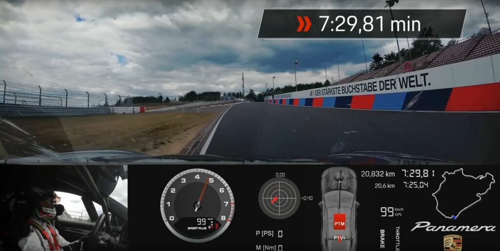 2021 Porsche Panamera Turbo lap record