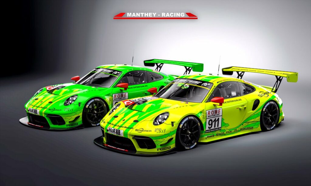 Manthey Racing Porsche 911 GT3's for ADAC 24 Hours of Nurburgring 2019