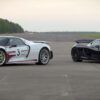 McLaren P1 vs. Porsche 918 Spyder vs. Ducati 1199 Superleggera Drag race