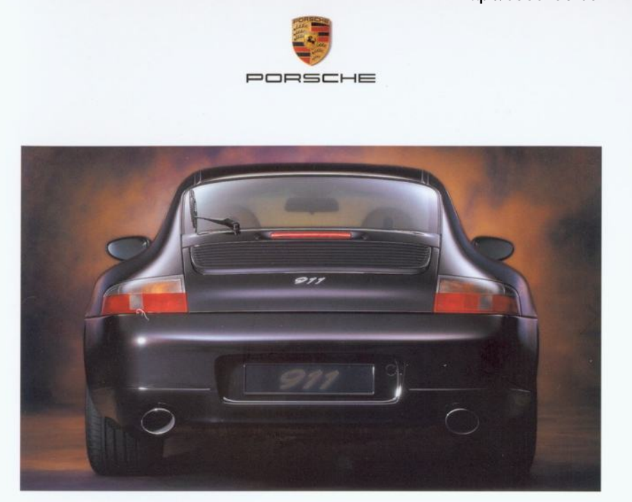 Porsche 911 996 Sales Brochures