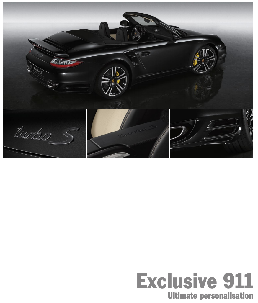 Porsche 911 Exclusive Sales Brochure (997.2)