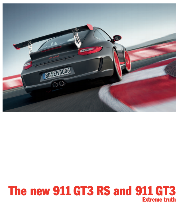 Porsche 911 GT3 Sales Brochure (997.2)