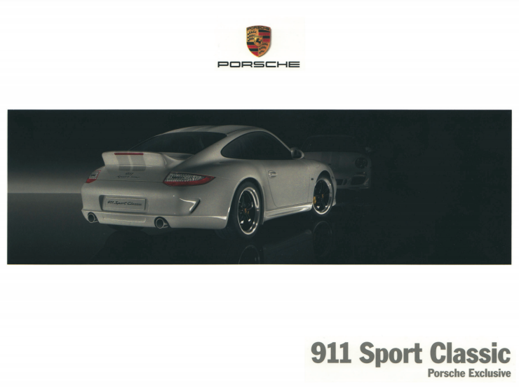 Porsche 911 Sport Classic Sales Brochure (997.2)