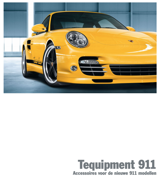 Porsche 911 Tequipment Sales Brochure (997.2)