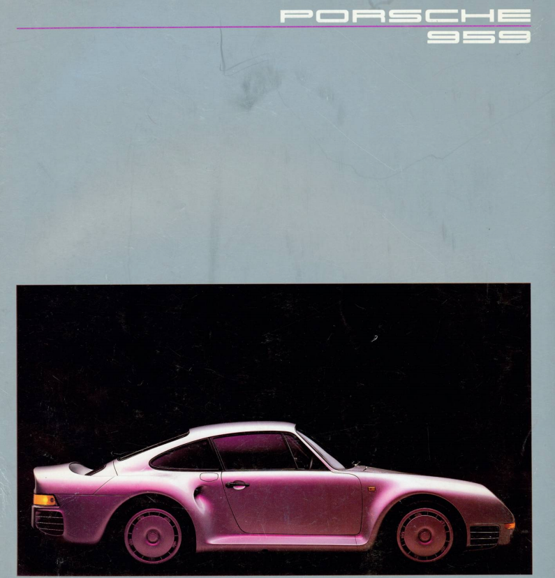 Porsche 959 Sales Brochure