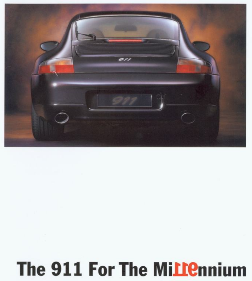 Poster Prospekt Brochure 1998 Porsche 911 996 & Modellprogramm 911 Boxster 