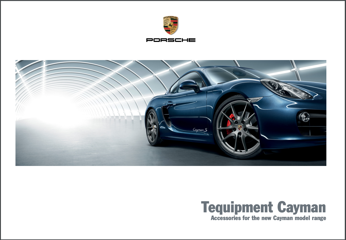 Porsche Cayman 981 Tequipment Brochure