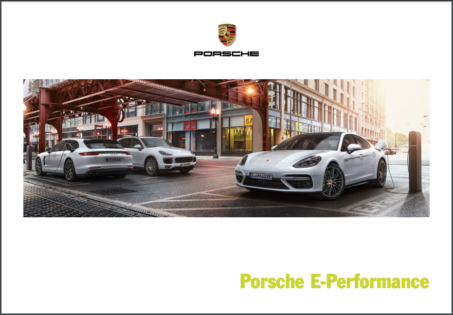 Porsche Panamera E Performance Range Sales Brochure