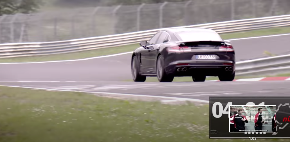 Porsche Panamera Turbo at the Nürburgring.