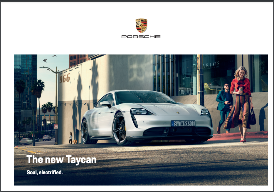 Porsche Taycan Sales Brochures