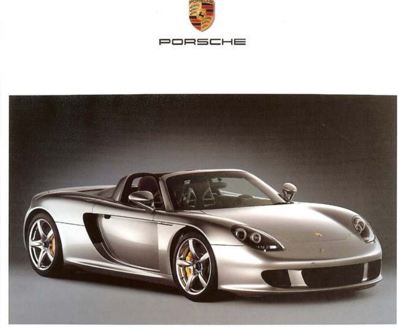 Porsche Carrera GT – Sales Brochures