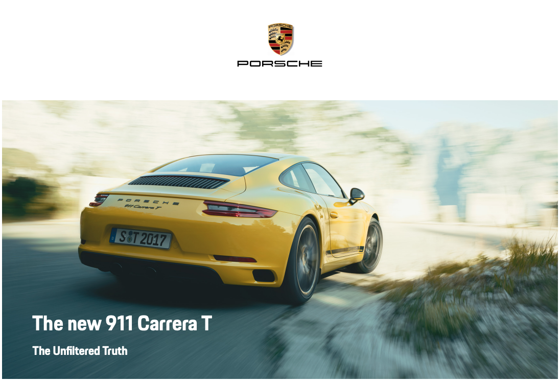 2018 Porsche 911 Carrera T (991.2)