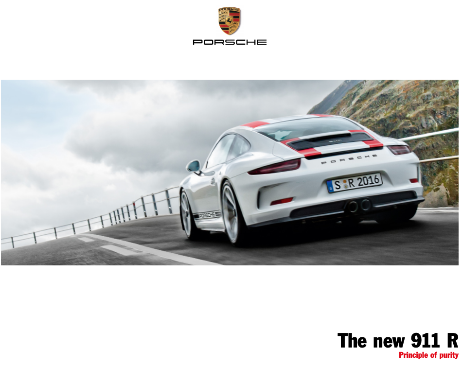 2016 Porsche 911 R PDF (991.1)