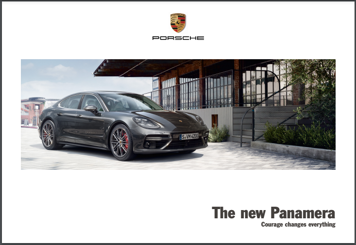2017 Porsche Panamera v2 Sales Brochure