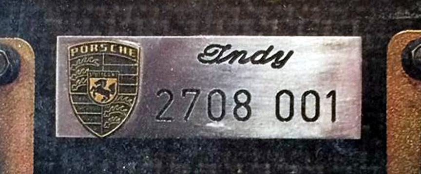 Porsche Indy chassis number 2708 001