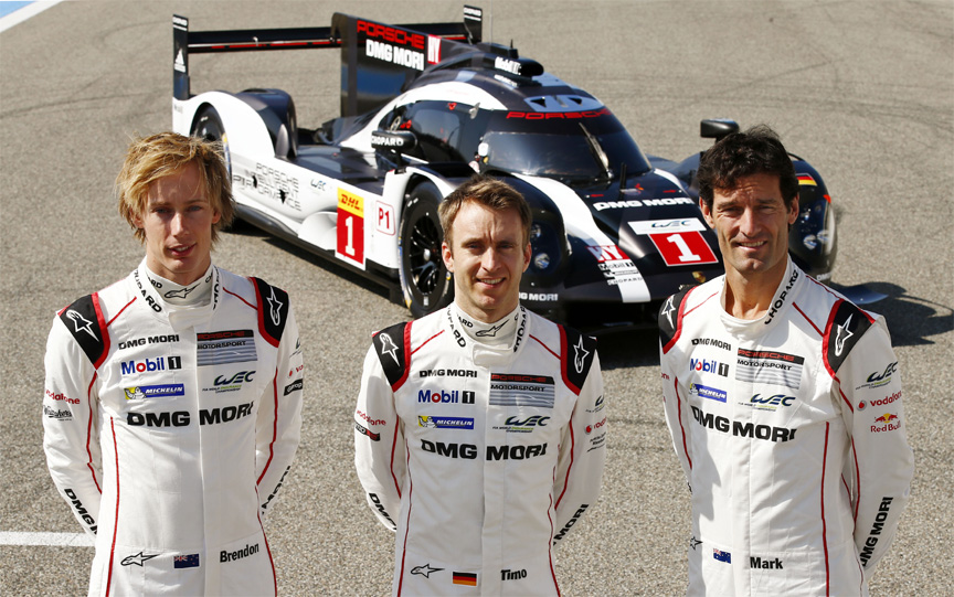 Number 1 for 2016 was granted for Brendon Hartley, Timo Bernhard and Mark Webber for their 2015 championship title