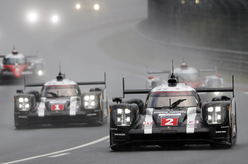 Neel Jani, here in #2, set the pole position for Porsche for the second year in a row