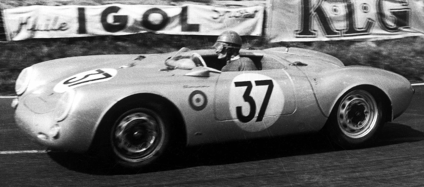Le Mans 1955, Porsche 550 Spyder #37 Helmut Polensky/Richard von Frankenberg