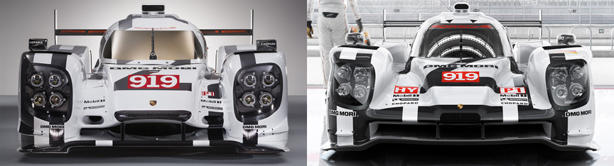 It is easy to tell the difference: wide nose 2014 919 (919-14) and narrow nose 2015 919 (919-15)
