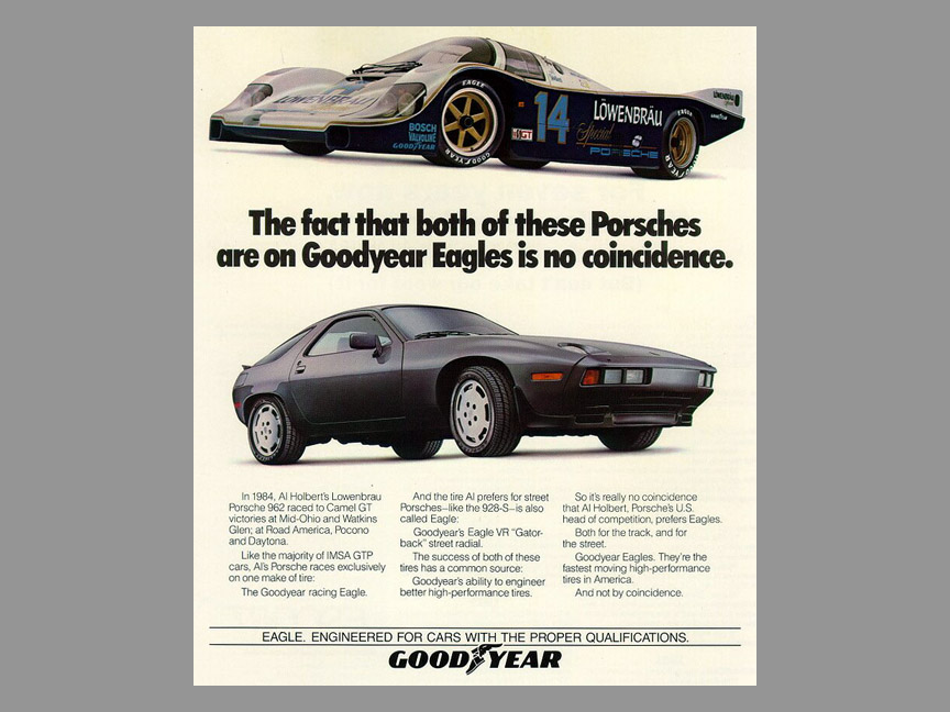 Goodyear Eagle Porsche 928 & Porsche 962 poster