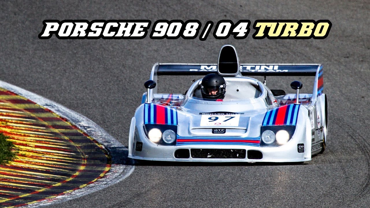 Porsche 908/04 Turbo - fly-by's and flames