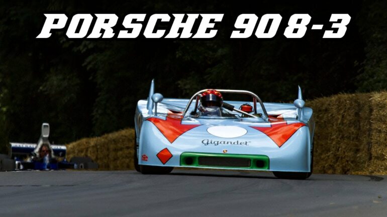 Porsche 908/3 Gulf - Fly-bys, downshifts and revving