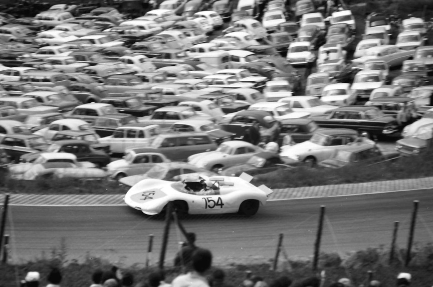 1968 July 28, Freiburg-Schauinsland hill climb is won by Gerhard Mitter in the #154 Porsche.