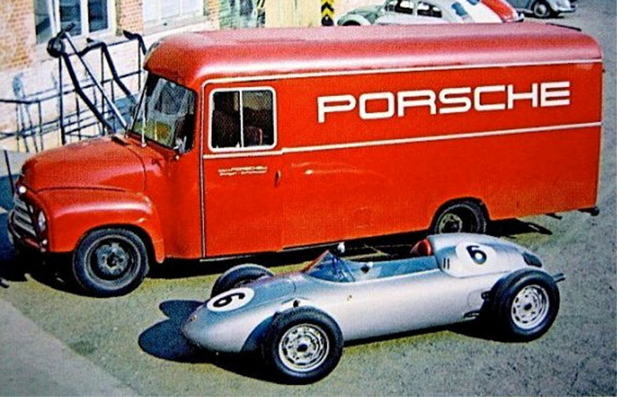 Porsche factory team truck