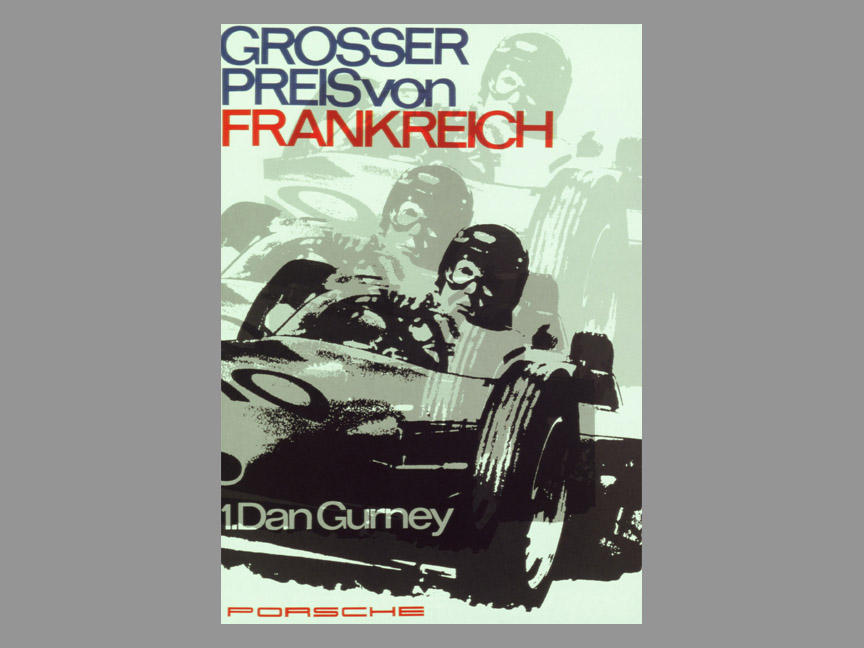 1962 French GP winner poster