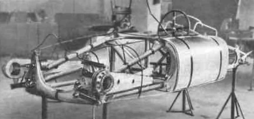 Cisitalia Grand Prix (Porsche type 360) chassis with fuel tanks