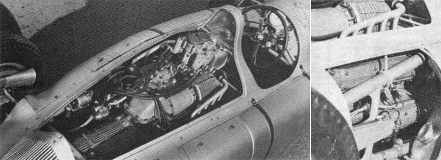 Cisitalia Grand Prix (Porsche type 360) engine cover removed