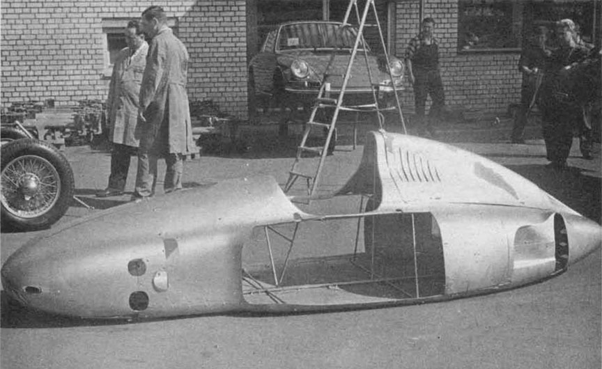 Aluminium body of the Cisitalia Porsche type 360