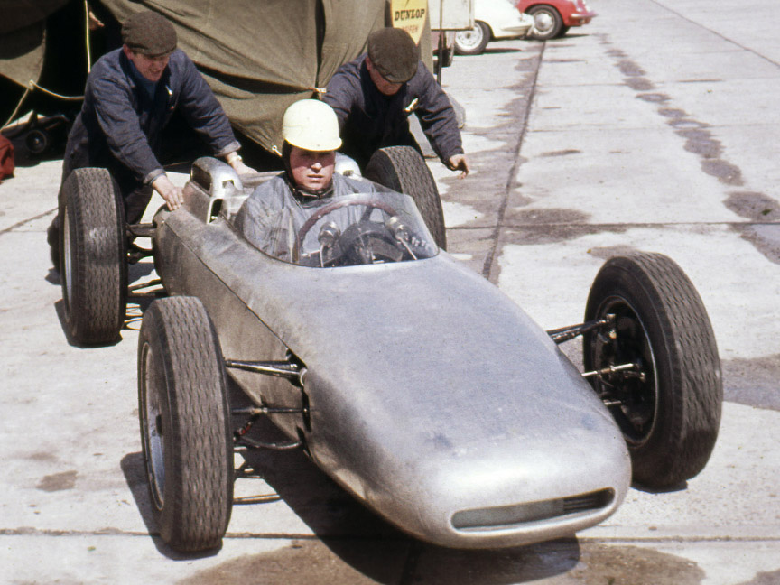 Test driver Herbert Linge