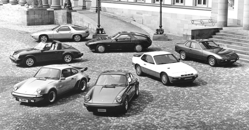 Porsche 911 SC, 911 Turbo, 924, 924 Turbo, 928 and 928 S