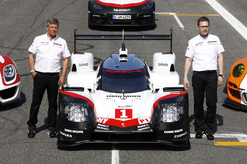 Fritz Enzinger (Head of Porsche LMP program) and Andreas Seidl (Team Principal, Technical Director, Porsche LMP)