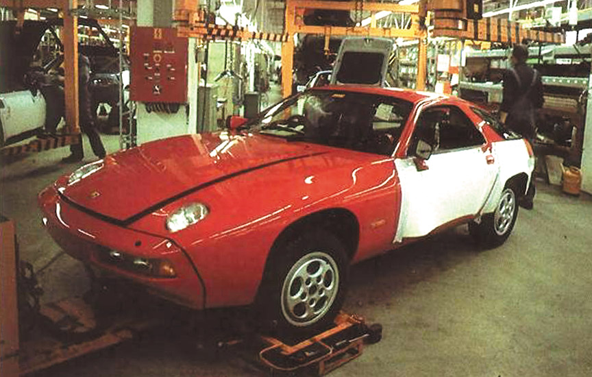 Porsche 928 assembly