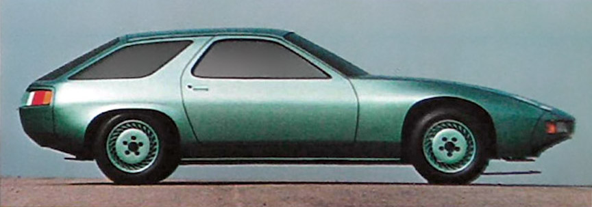 Porsche 928 shooting brake mock-up (clay model)