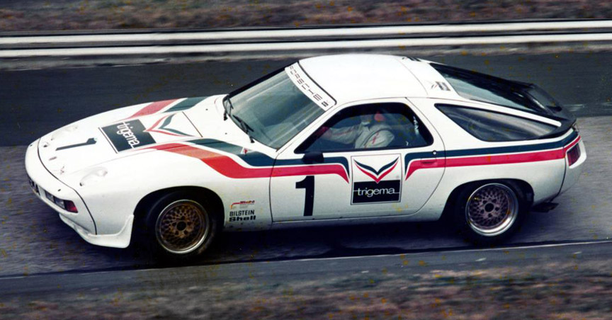 Porsche 928 S racing car on Nürburgring
