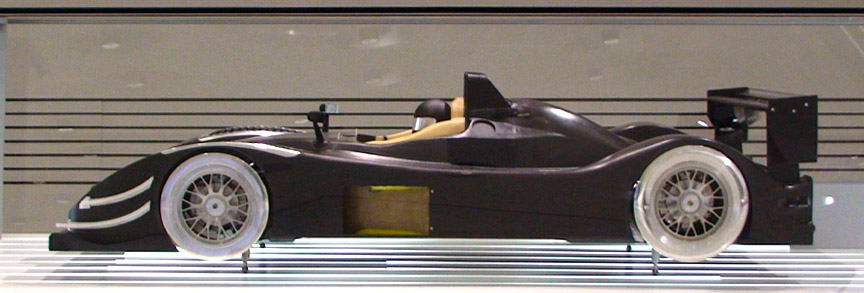 Scale model of the 9R6 for aerodynamic tests 