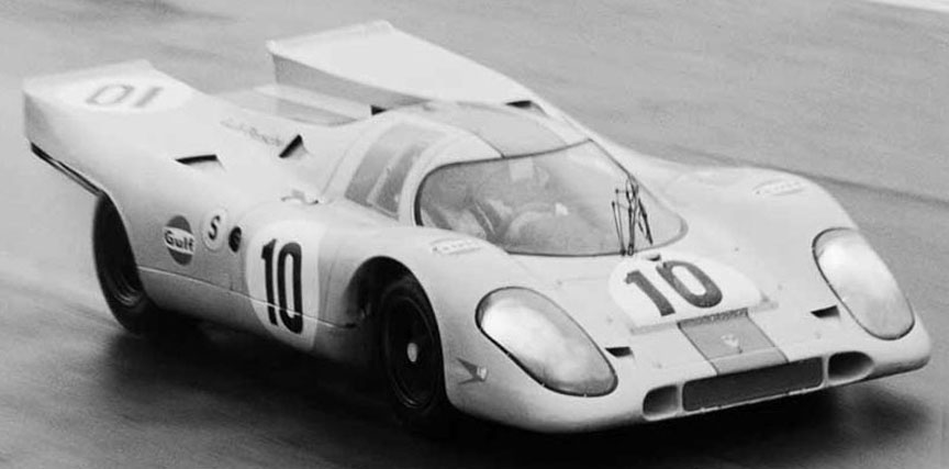 1970 April 12, Brands Hatch 1000 km, Porsche 1-2-3-4 victory: 