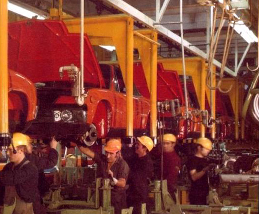 Production at the Karmann factory in Osnabrück.