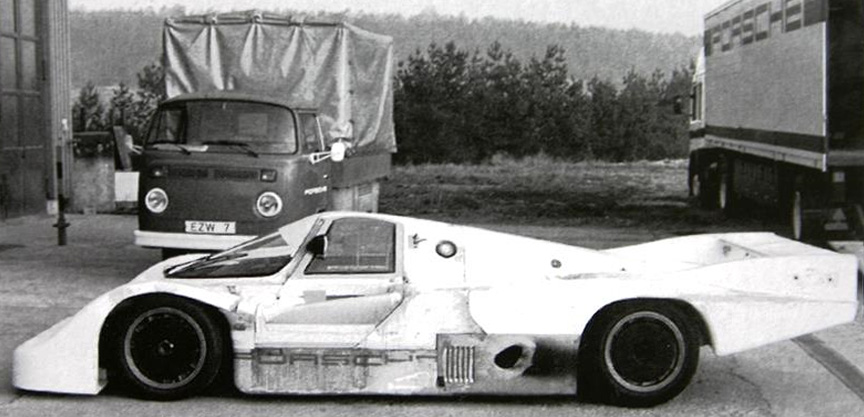 First tests with the new Porsche 956