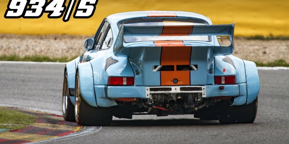 Porsche 934/5 racing at Spa, Nürburgring and Monza