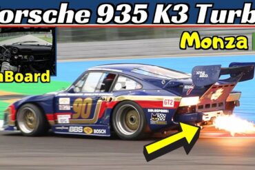 Porsche 935 k3 Gr.5 Turbo Monster + Onboard - Monza Historic 2020 - Exhaust Flames & Turbo Whistle!