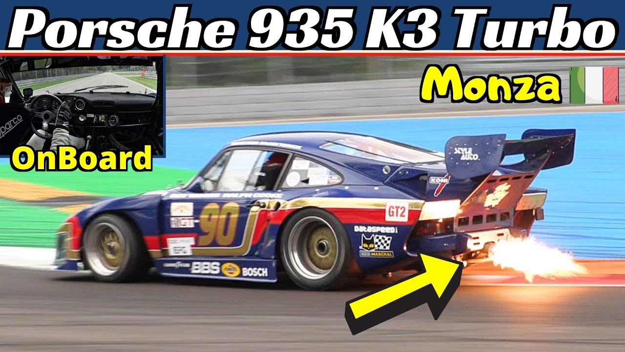 Porsche 935 k3 Gr.5 Turbo Monster + Onboard - Monza Historic 2020 - Exhaust Flames & Turbo Whistle!