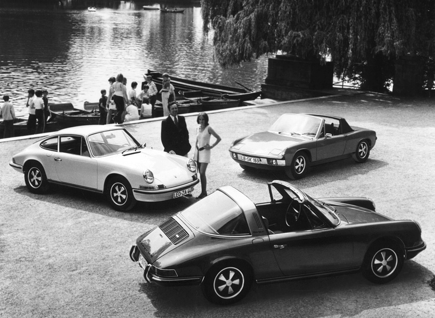 Family meeting of 6-cylinder cars (model year 1972 cars)