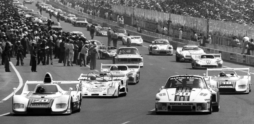 1976 Le Mans start: the #20 ca