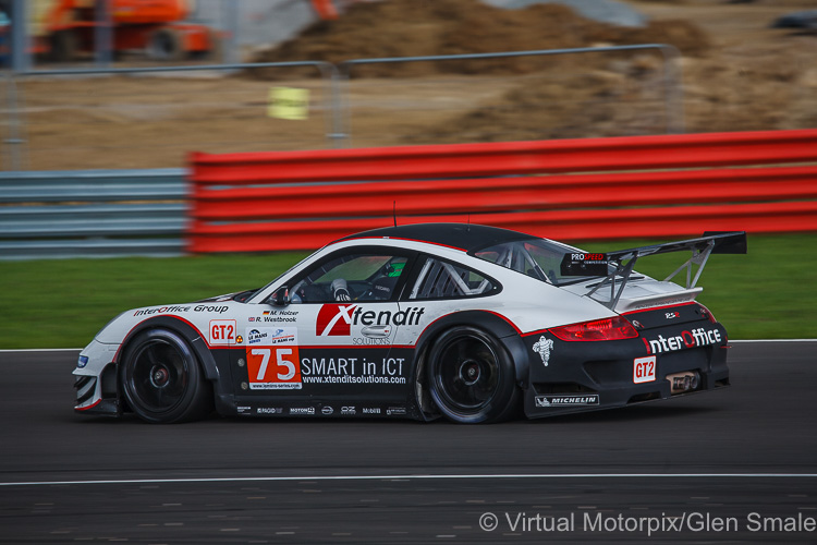 Richard Westbrook and Porsche-Junior Marco Holzer finished in second place in their 4-litre #75 Prospeed Competition Porsche 997 GT3 RSR