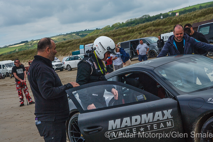 Zef Eisenberg prepares to climb aboard the Porsche 911 Turbo S Zef Eisenberg prepares to climb aboard the Porsche 911 Turbo S