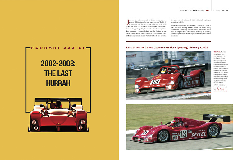 Ferrari 333 SP – A Pictorial History 1993-2003: by Terry O’Neil © Dalton Watson Fine Books